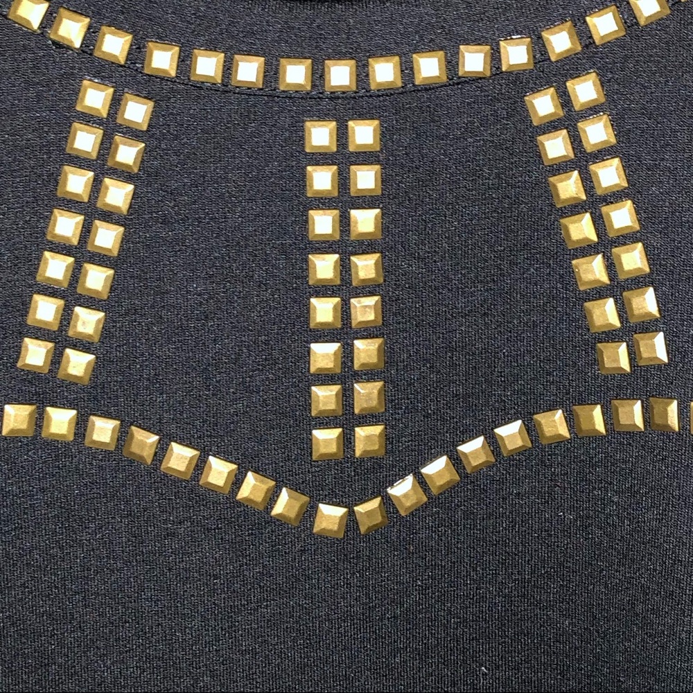 LBD with gold stud detail